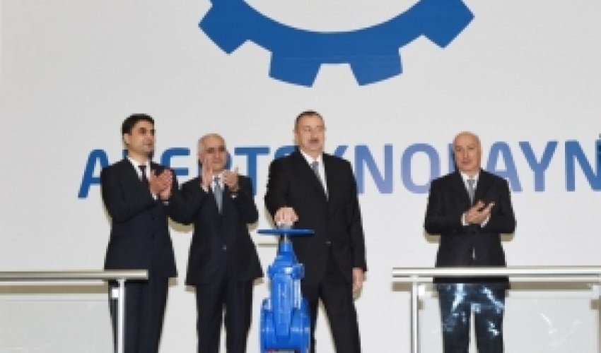İlham Əliyev zavod açdı