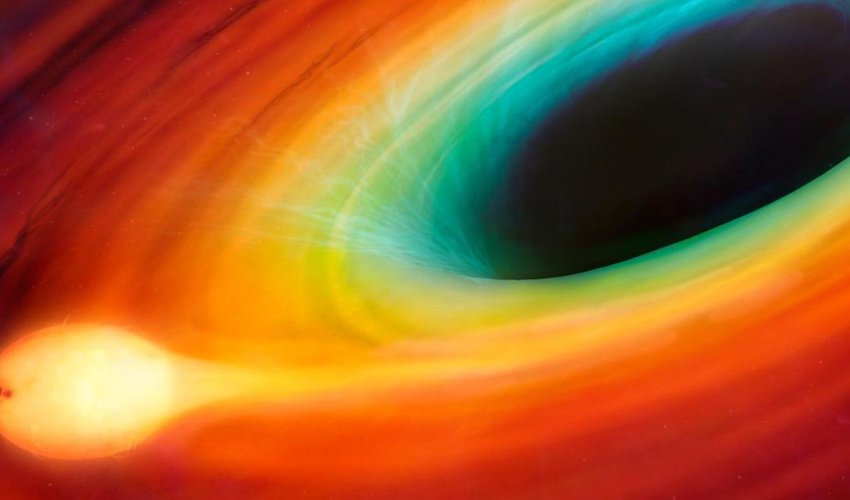 Watch a black hole pull a star to piece