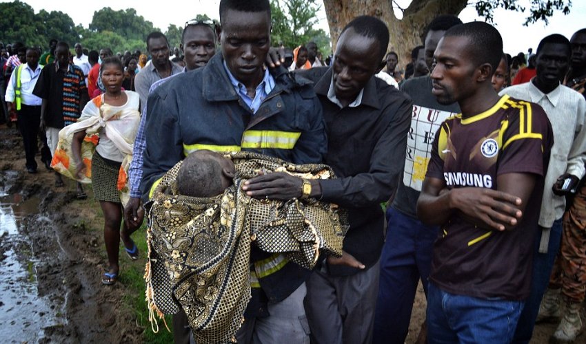 Incredible moment miracle baby is pulled alive from the wreckage of Russian cargo plane Incredible moment miracle baby is pulled alive from the wreckage of Russian cargo plane