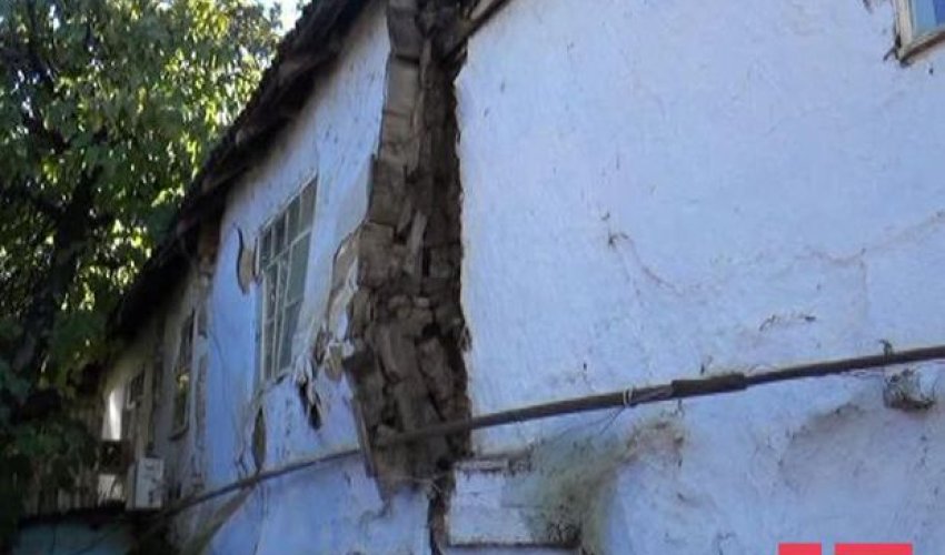 Cəlilabadda yaşayış binası çökdü