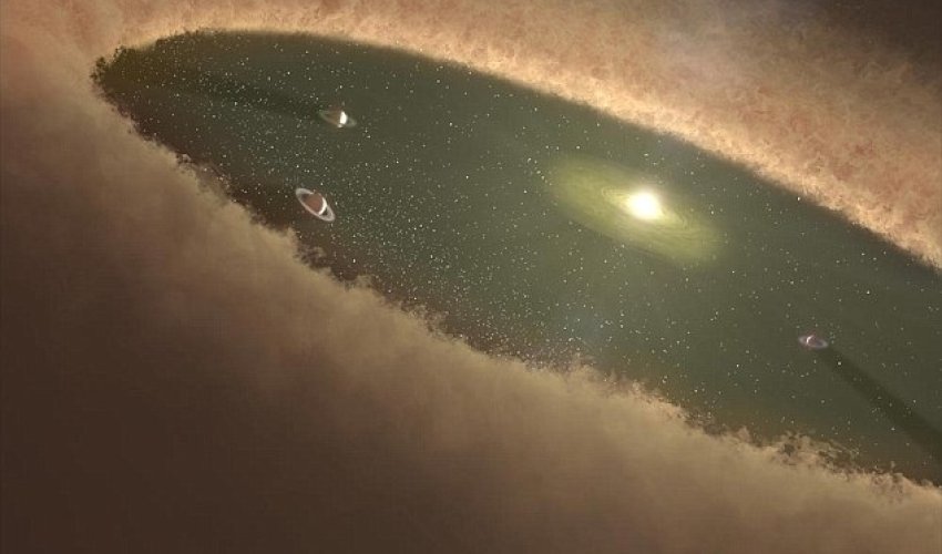 Watch a planet being BORN