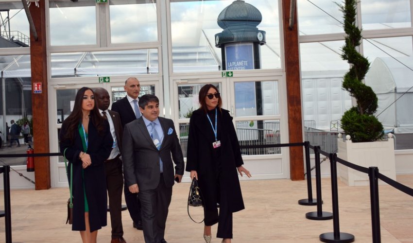 Mehriban Əliyeva və Leyla Əliyeva İqlim Dəyişikliyi üzrə Konfransda - Fotolar