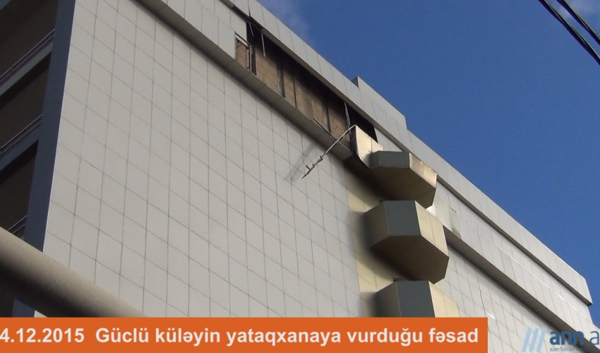 NO COMMENT: Tələbə yataqxanası qarşısında böyük təhlükə - ANN.TV