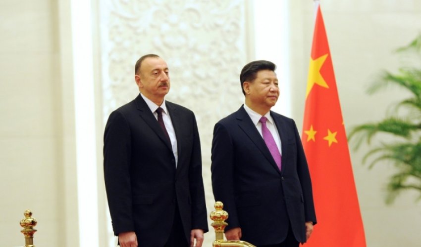 Azərbaycan prezidentinin Pekində rəsmi qarşılanma mərasimi oldu