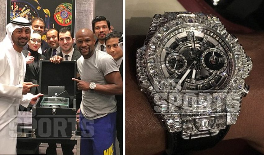 Mayweather splashes $1.1m on diamond encrusted watch