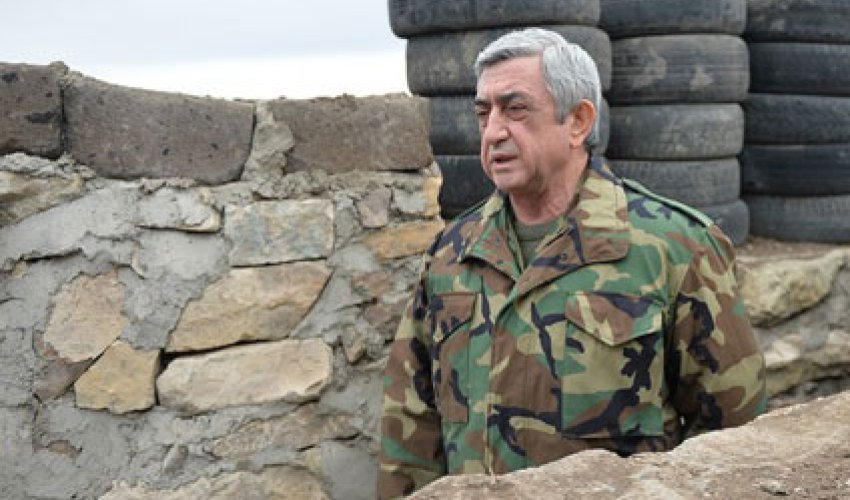 Sarkisyan cəbhə xəttinə getdi