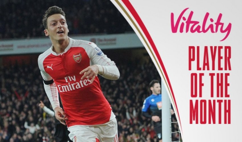 Ozil is Vitality Player of the Month