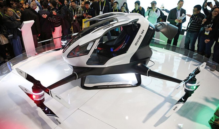 Chinese firm says self-flying craft could be used as a smart taxi