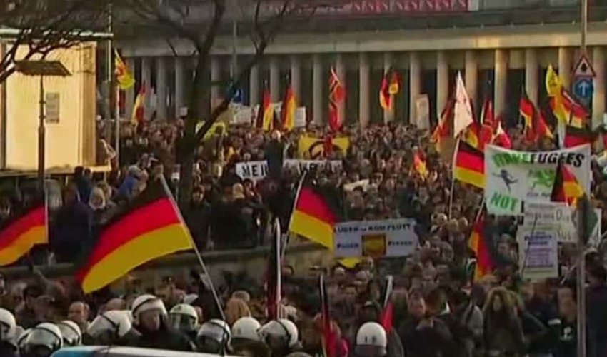 Germany sex assaults: Protesters say 'rapefugees not welcome' Germany sex assaults: Protesters say 'rapefugees not welcome'