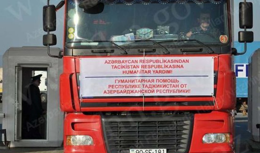 Azərbaycan Tacikistana 800 min manatlıq yardım etdi – FOTO