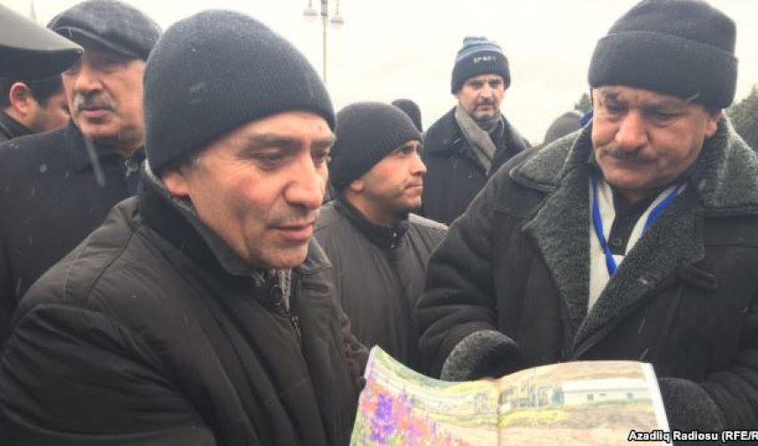 Azerbaijan gold mine workers protest lack of salary