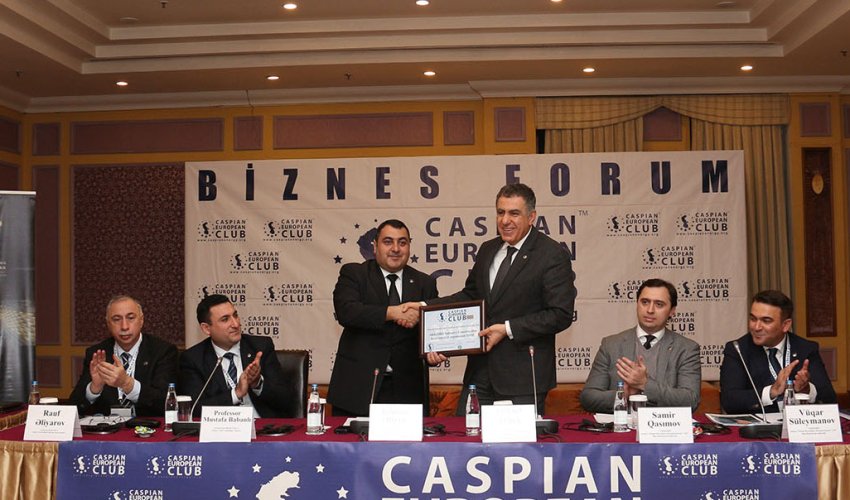 Caspian European Club (Caspian Business Club) holds business forum with participation of management of Akkord Corporation