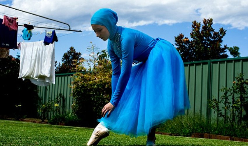 The schoolgirl dreams of becoming the world's first professional Muslim ballerina in a hijab