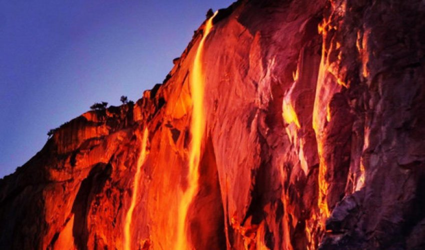 Spectacular photos capture rare 'firefall' phenomenon