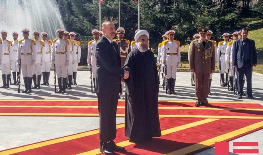 Tehranda Azərbaycan prezidentinin rəsmi qarşılanma mərasimi oldu