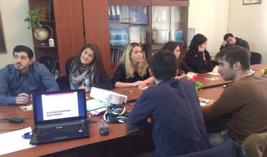 ADU-da “Beynəlxalq insan hüquqları” mövzusunda açıq dərs keçirildi