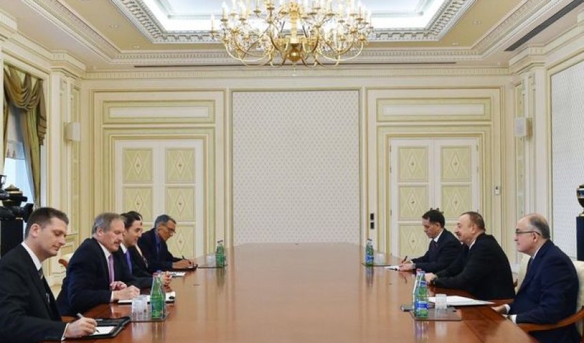 İlham Əliyev Amos Hokstaynı qəbul etdi 