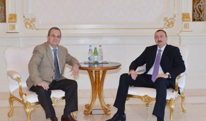 Azərbaycan prezidenti Ehud Barakı qəbul etdi