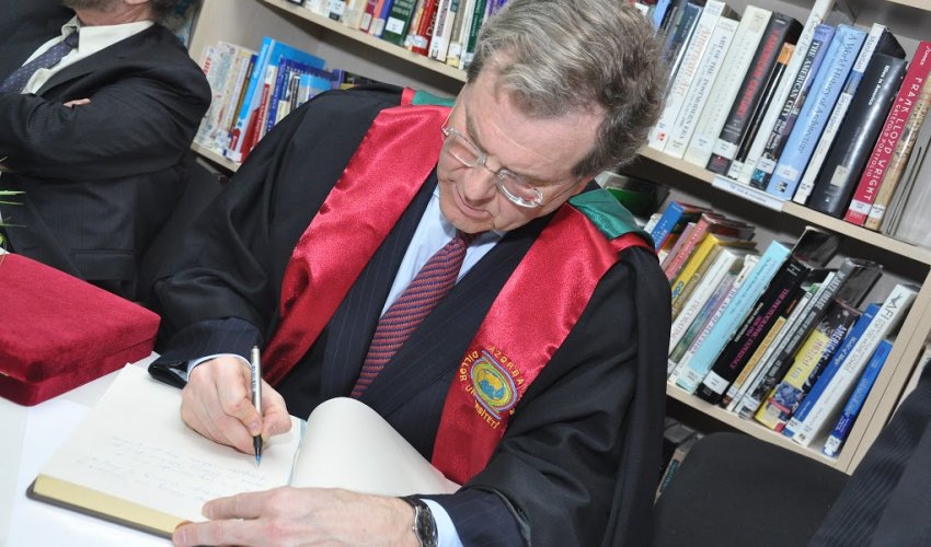 Devid Harris ADU-nun fəxri doktoru adına layiq görüldü - Fotolar