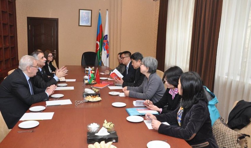 Çin nümayəndə heyəti ADU-da - Fotolar