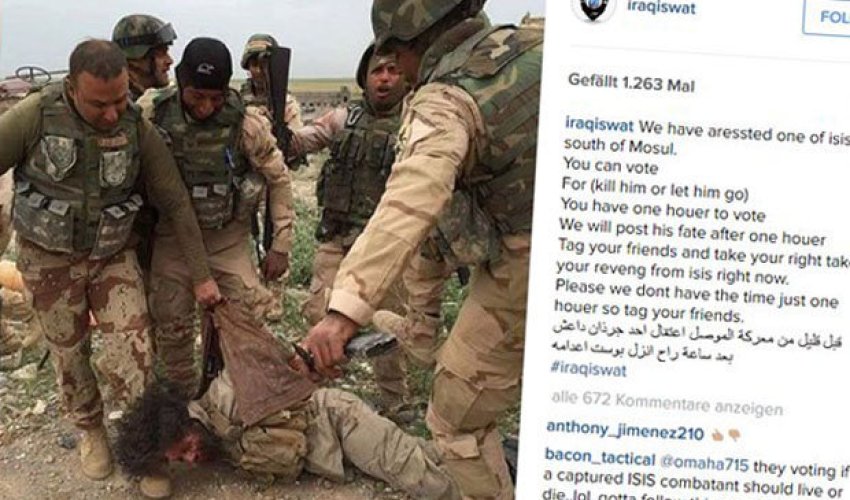 Instagram bans account 'letting internet decide' fate of captured ISIS jihadis Instagram bans account 'letting internet decide' fate of captured ISIS jihadis