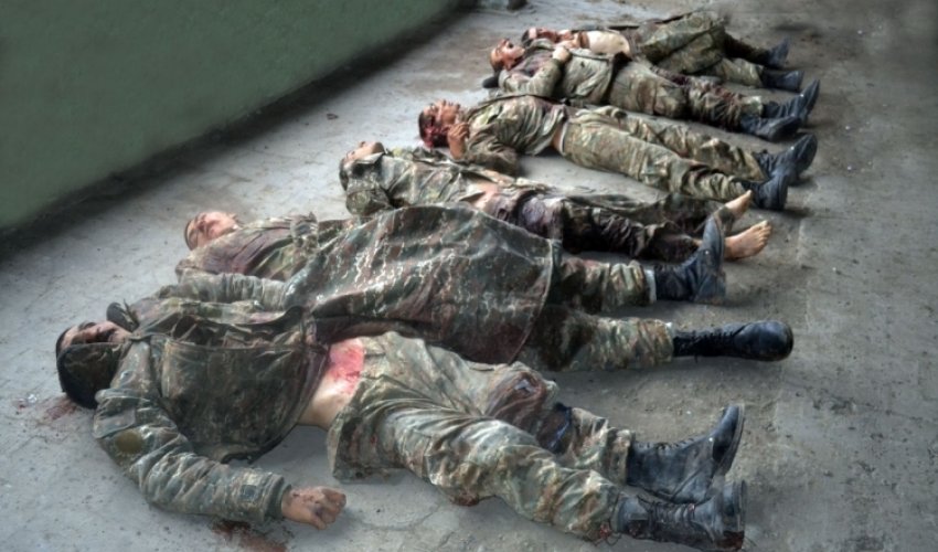 Retrieving the corpses of killed servicemen  from battlefields is underway