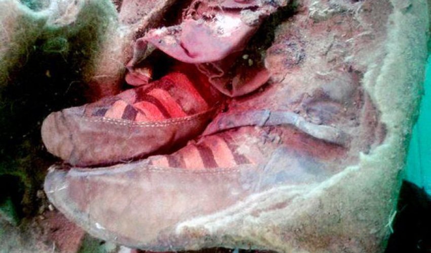 1,500-year old mummy found wearing 'ADIDAS trainers'