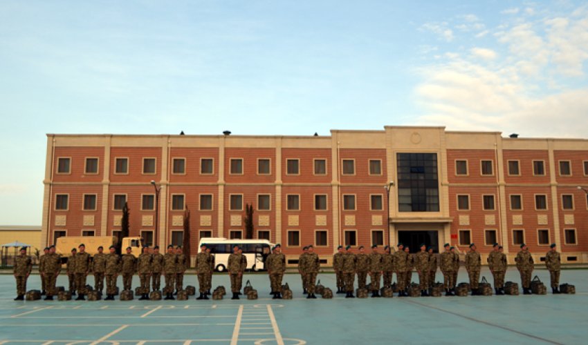 42 peacekeeping Azerbaijani troops depart on mission to Afghanistan
