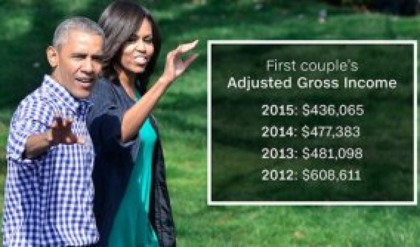 Obama ailəsi ötən il nə qədər pul qazanıb?