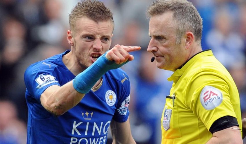 Leicester's Jamie Vardy charged by Football Association over dismissal