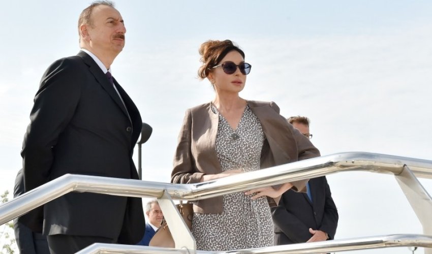 Prezident Nəsimi rayonundakı yeni parkda yaradılan şəraitlə tanış olub