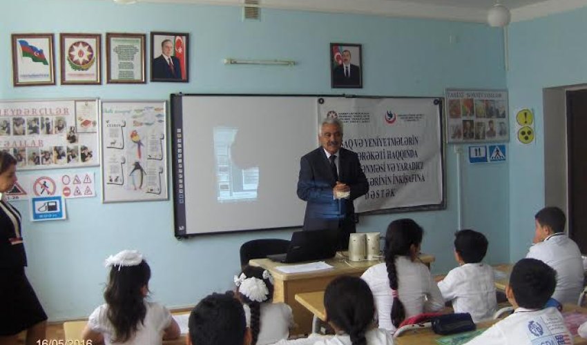 64 saylı məktəbin şagirdlərinə təlim keçirildi
