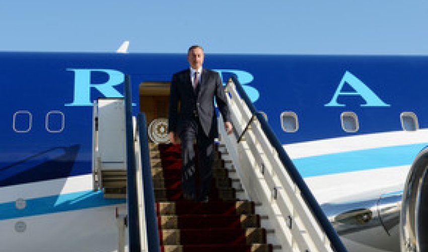 İlham Əliyev Almaniyaya işgüzar səfərə getdi