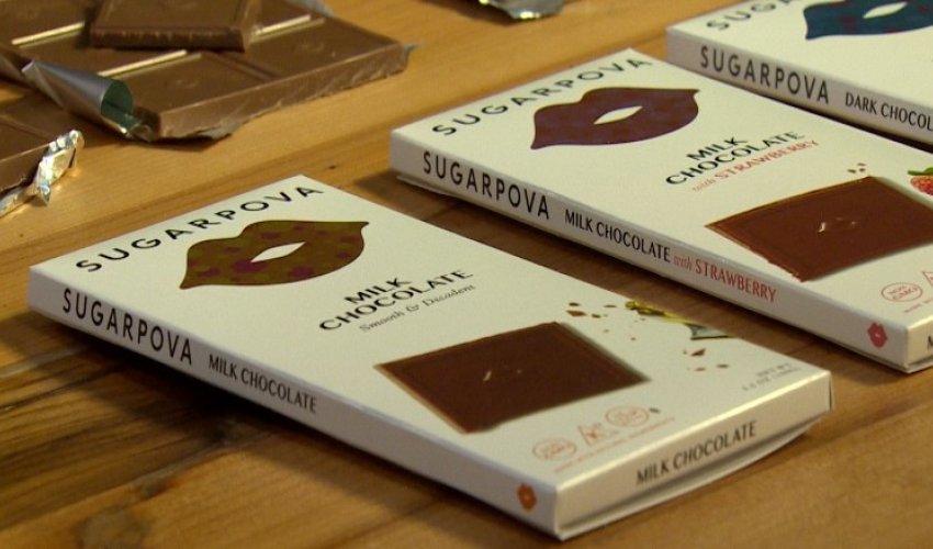 Maria Sharapova launched new chocolate line Maria Sharapova launched new chocolate line