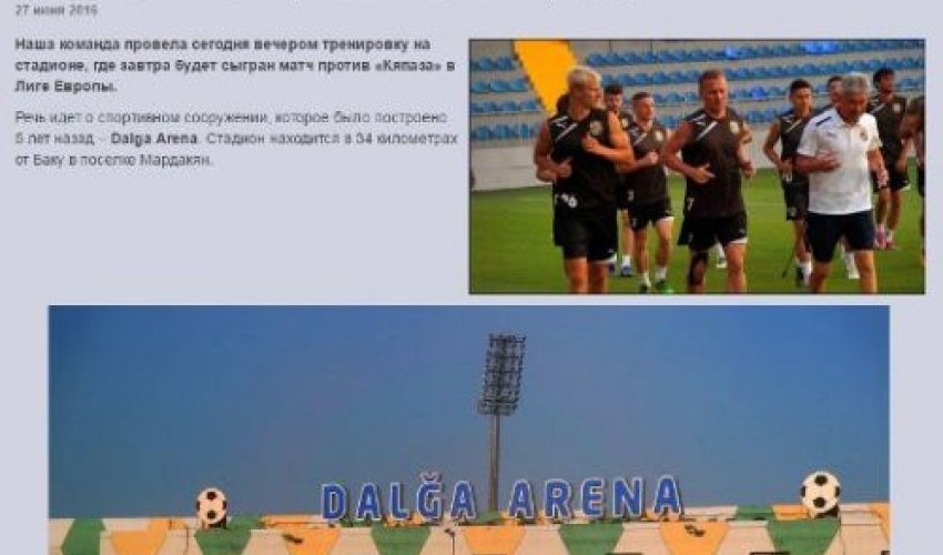 Moldova klubu və prezidenti Azərbaycan xalqından üzr istədi