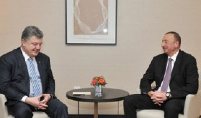 Bakıda Azərbaycan və Ukrayna prezidentlərinin görüşü keçirilir