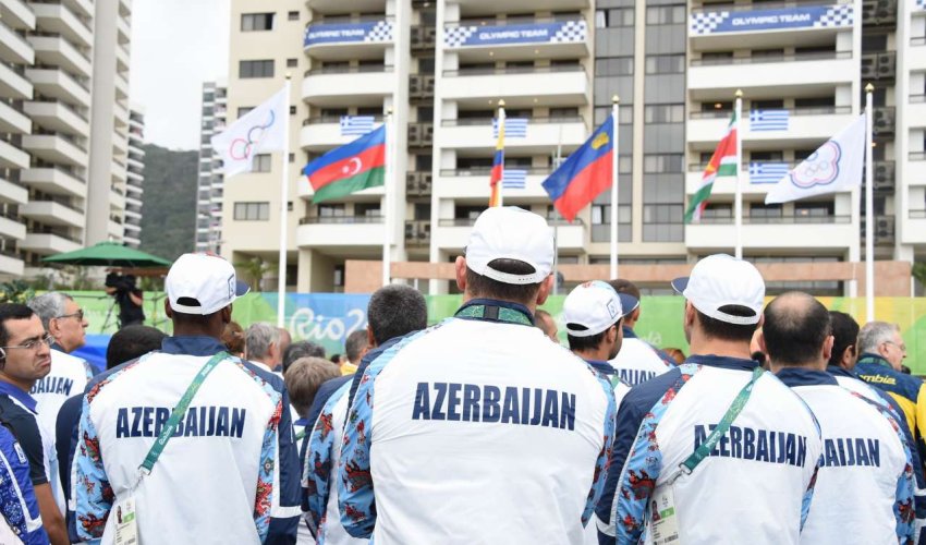 Azerbaijani flag raised in Rio Olympic village