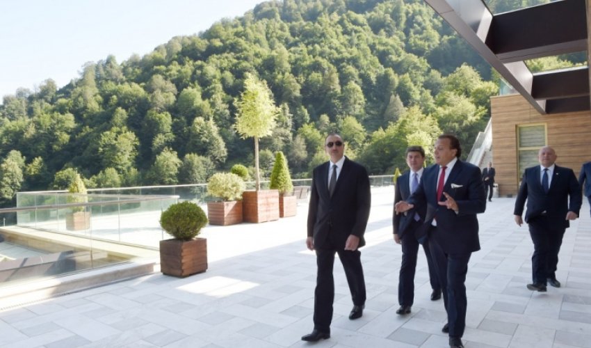 İlham Əlyev Qafqaz Tufandağ Mountain Resort” otelinin açılışında iştirak edib