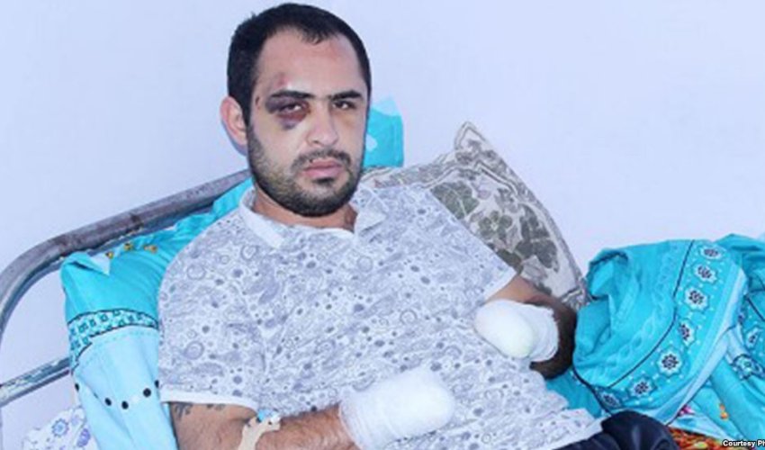 Mehriban Əliyeva qolları kəsilən oğlana kömək etdi