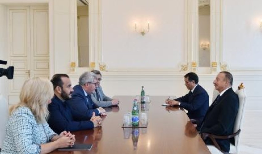 İlham Əliyev Avropa Parlamentinin vitse-prezidentini qəbul etdi