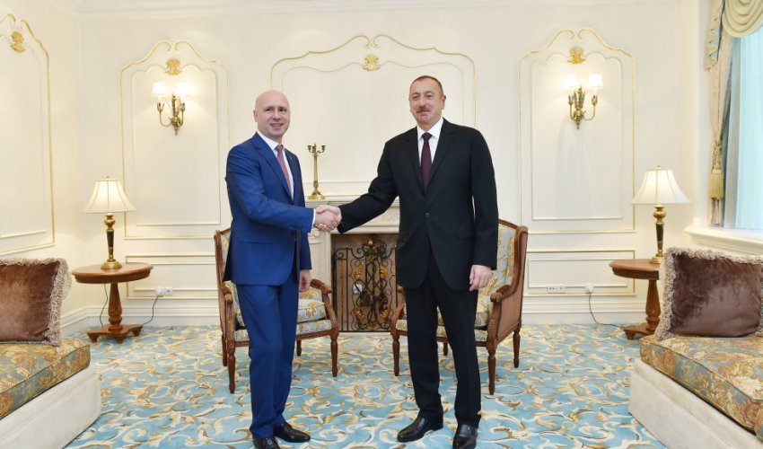 Azərbaycan Prezidenti Moldovanın Baş naziri ilə görüşdü