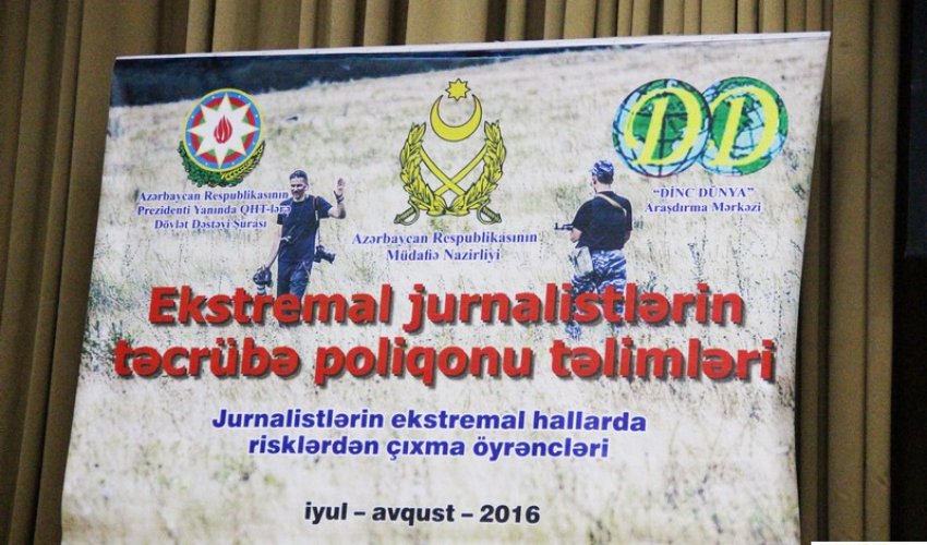 Ekstremal jurnalistlərin növbəti təlimi başa çatdı - FOTOLAR Ekstremal jurnalistlərin növbəti təlimi başa çatdı - FOTOLAR
