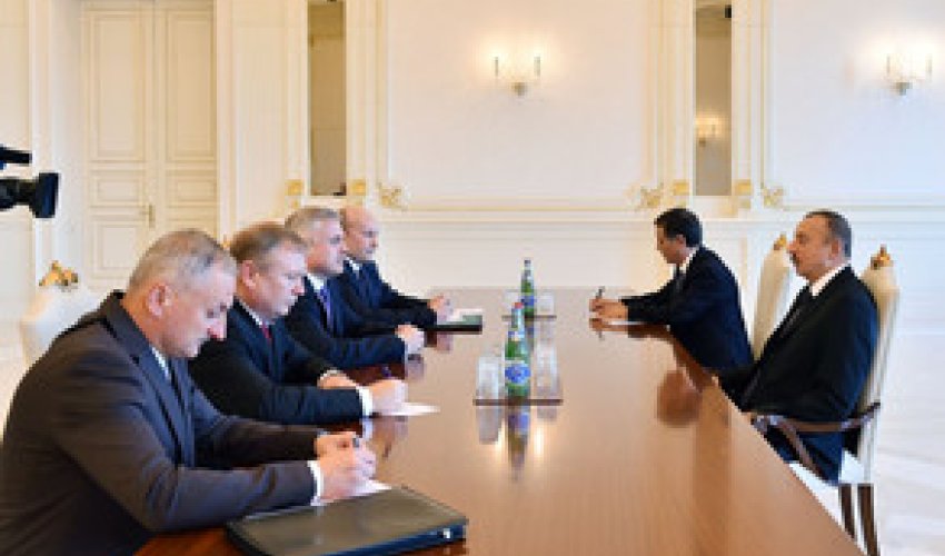 İlham Əliyev Belarus Təhlükəsizlik Şurasının rəhbərini qəbul edib