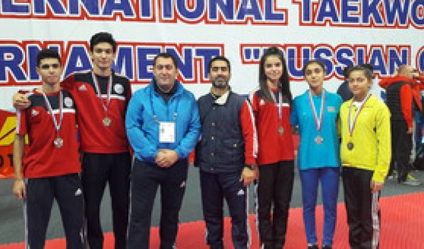 Taekvondoçularımız Rusiyadan 5 medalla qayıdır Taekvondoçularımız Rusiyadan 5 medalla qayıdır