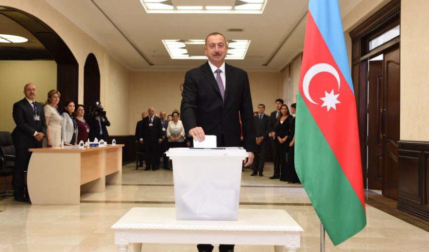 Azerbaijan's president votes in constitutional referendum Azerbaijan's president votes in constitutional referendum