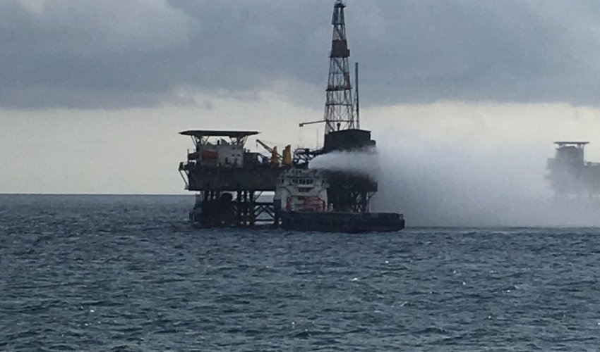 “Günəşli” yatağında yanğın söndürülüb