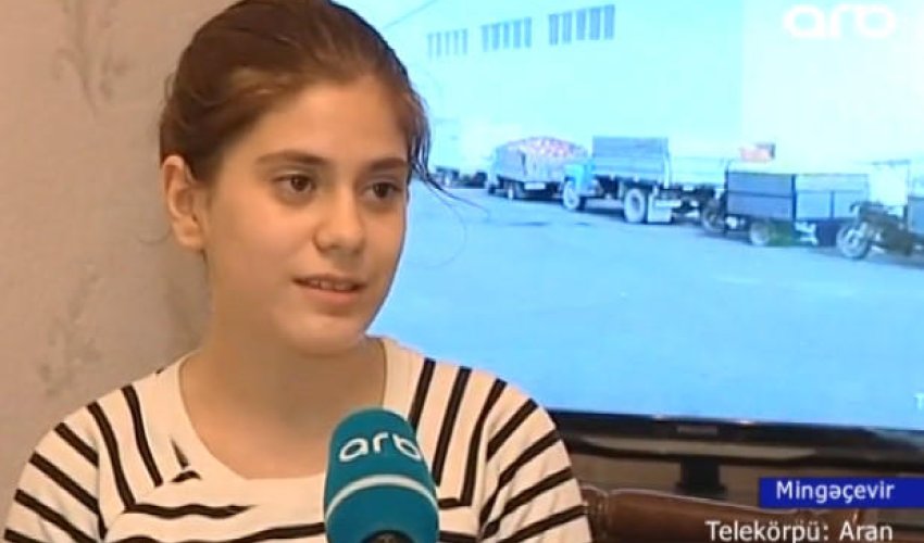 Qeyri-adi bacarığı olan 13 yaşlı qız - 