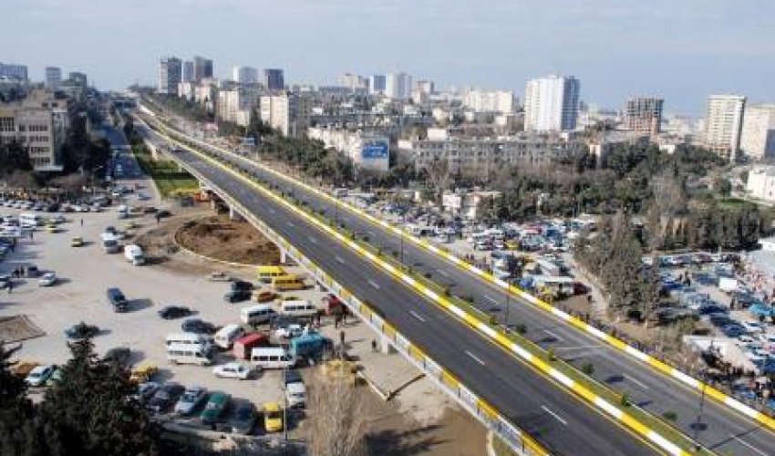 Ziya Bunyadov avenue in Baku closed due to heavy rains