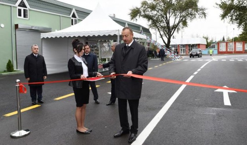 İlham Əliyev Qazaxa səfərə gedib