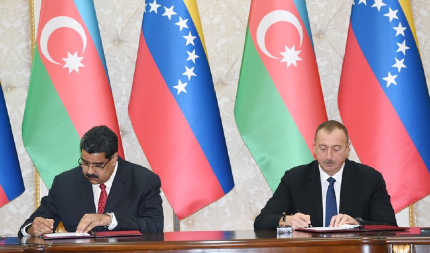 Prezidentlər mətbuata birgə bəyanatlarla çıxış ediblər - FOTOLAR (YENİLƏNİB)